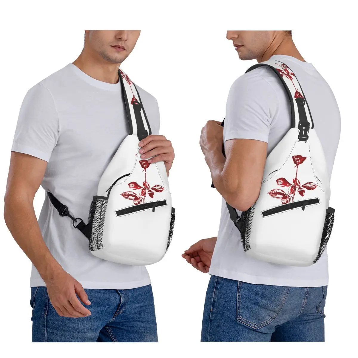 

Violator With Dm Perfect Gift Depeche Gift Chest Bag Men Sling Crossbody Backpack Chest Bag Travel Hiking Daypack Shoulder Bag