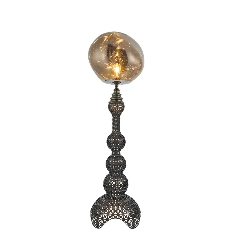 Hollow lava floor lamp living room senior bedroom bedside decorative floor ambient lamp