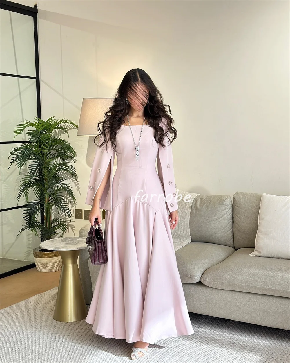 Customized Exquisite Classic Jersey Pleat Draped Rhinestone A-line Square Neck Long Dresses Bespoke Occasion Dresses Classic