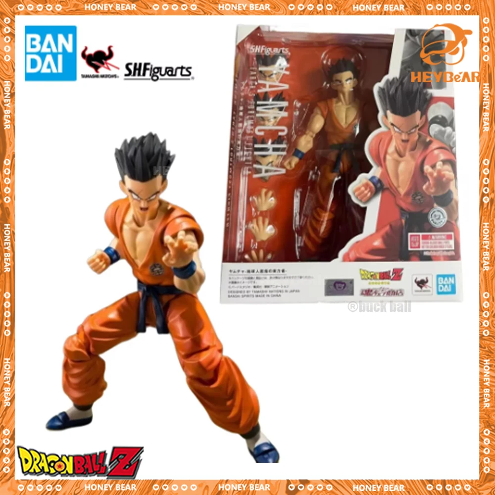 오리지널 드래곤 볼 S.H.Figuarts Yamcha SHF Yamcha 액션 피규어, 관절 이동식 모델 인형 수집 책상 장식 장난감, 생일 선물 