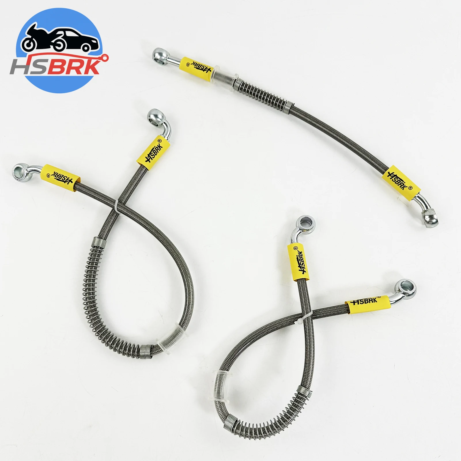 Automotive and motorcycle brake pipe upgrade kit 10-200CM stainless steel braided nylon brake pipe modification accessories