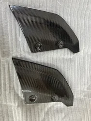 2PCS Real Carbon Fiber Rear Bumper Splitters Diffuser Canard Lip Trims For Audi R8 Coupe Convertible 2016-20018