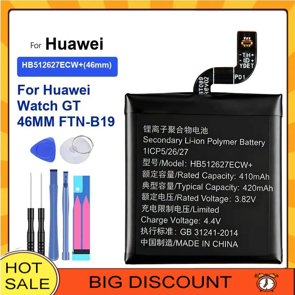 

Battery For Huawei Watch 2 Pro 4G 1 GT2 GT GT3 46mm 42mm GT2 pro GS Pro for Honor Magic GT JPT-B19 JPT-B29 FTN-B19