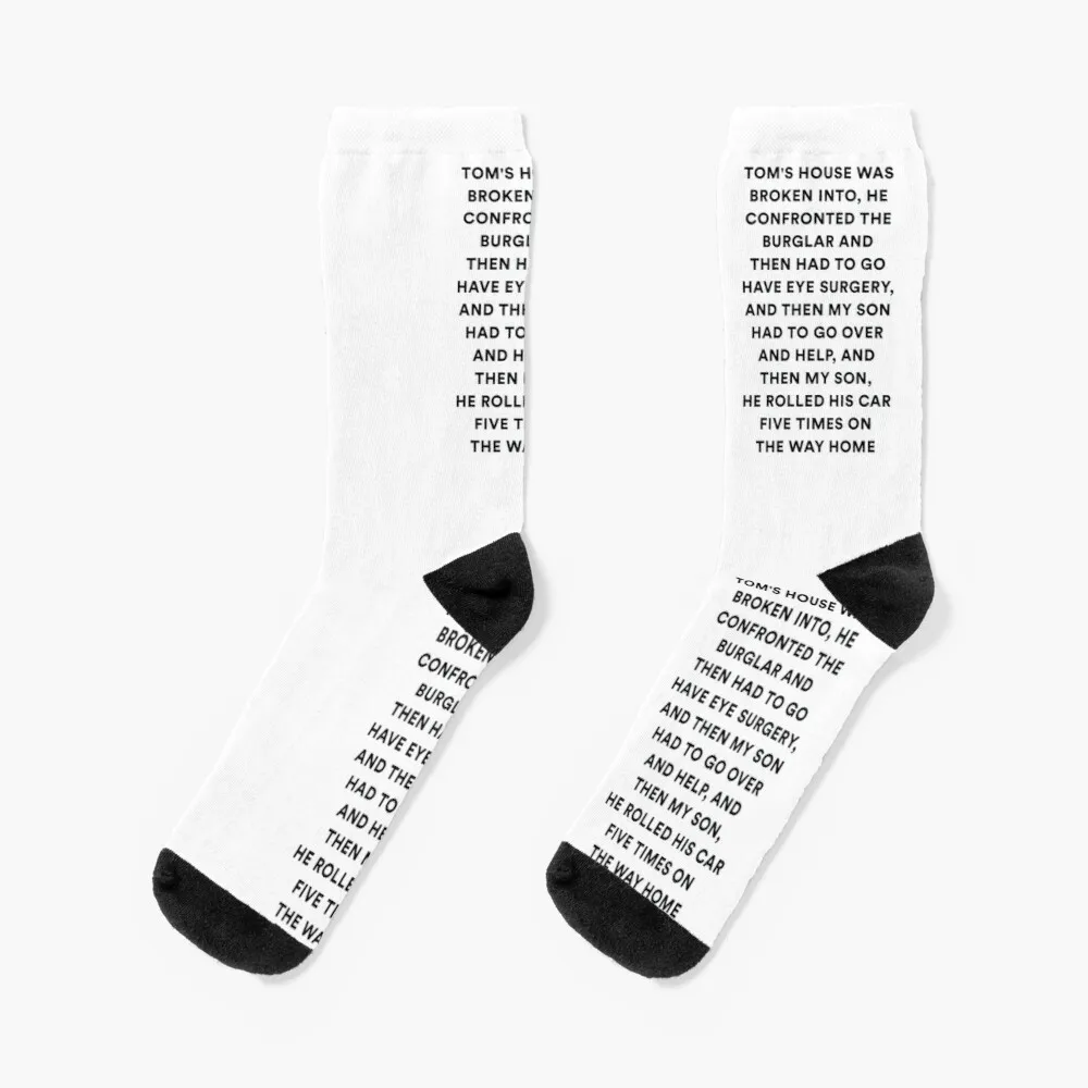 TOM'S HOUSE WAS BROKEN INTO... | The Real Housewives of Beverly Hills Socks Sports Stockings Man