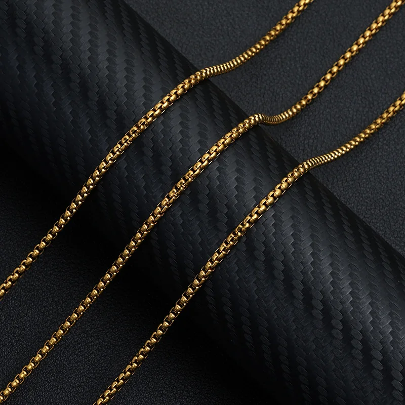 

Stainless Steel Thin Basic Necklace Various Matching Fundamental Chain For Women Men Gold/ Silver Color Collarbone Chokers Gifts