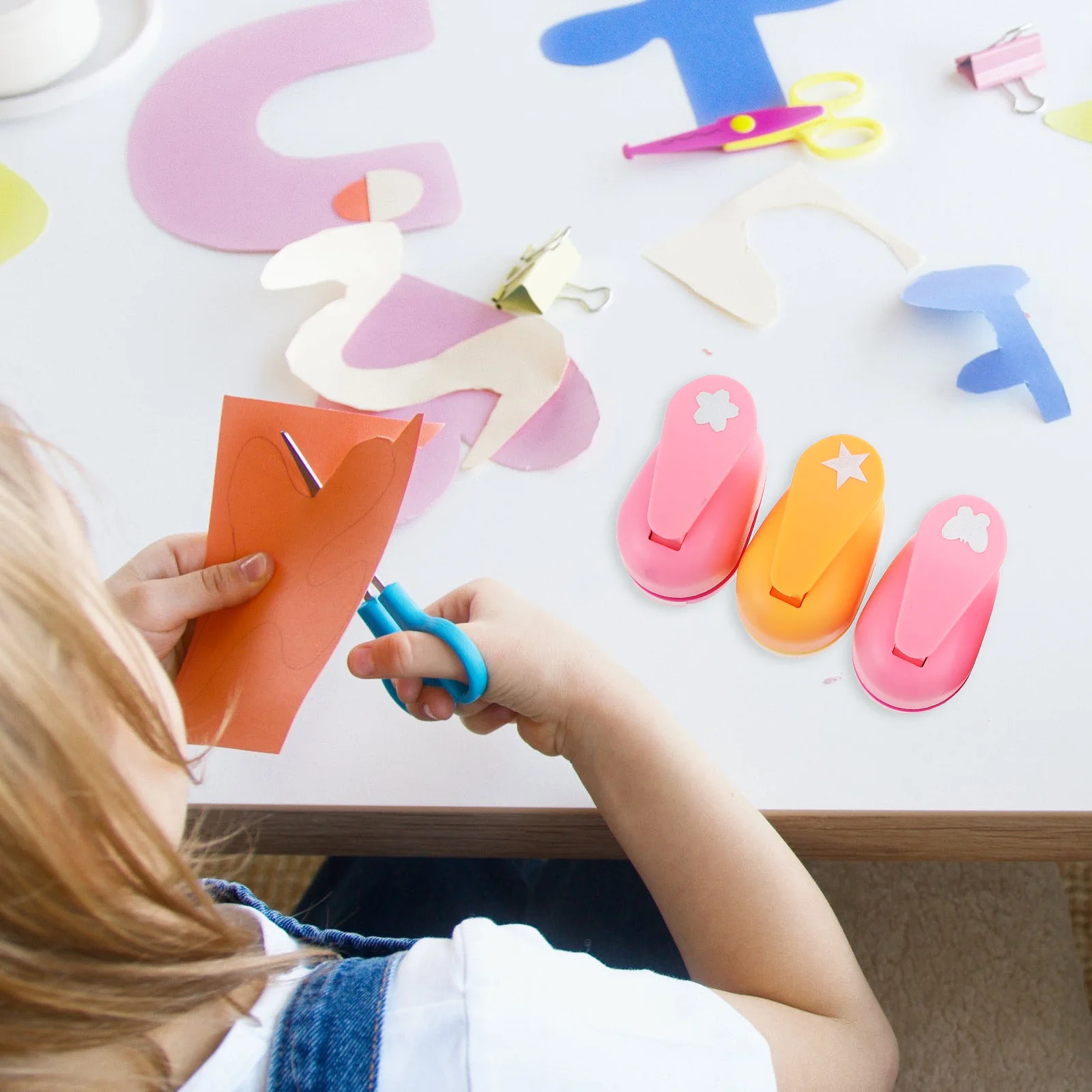 5 قطعة مجموعة خرامة الورق متعددة الوظائف الحرفية ثقب لكمة المحمولة لتقوم بها بنفسك أداة لسكرابوكينغ بطاقات المعايدة المشاريع الفنية #6