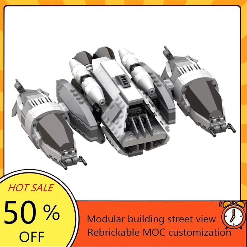 

Набор для сборки космического корабля из 445 деталей: популярная модель из фильма «Звездные войны», модульный конструктор, технологичный подарок, праздничный набор для детей