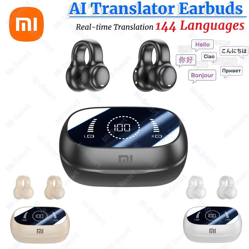 Xiaomi AI Translation M47 Wireless Earbuds Bluetooth Headset Charging Noise Cancelling Real-time AI Translation with Microphone