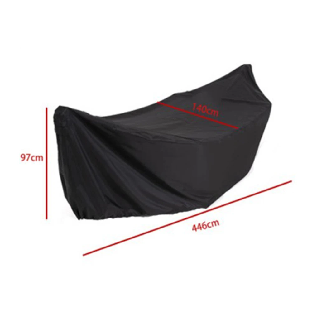 370*140*93cm Sun Rain Dust Protection Hummock Cover With Straps Adjustable Buckle Easy Installation Elastic Hem UV Protection