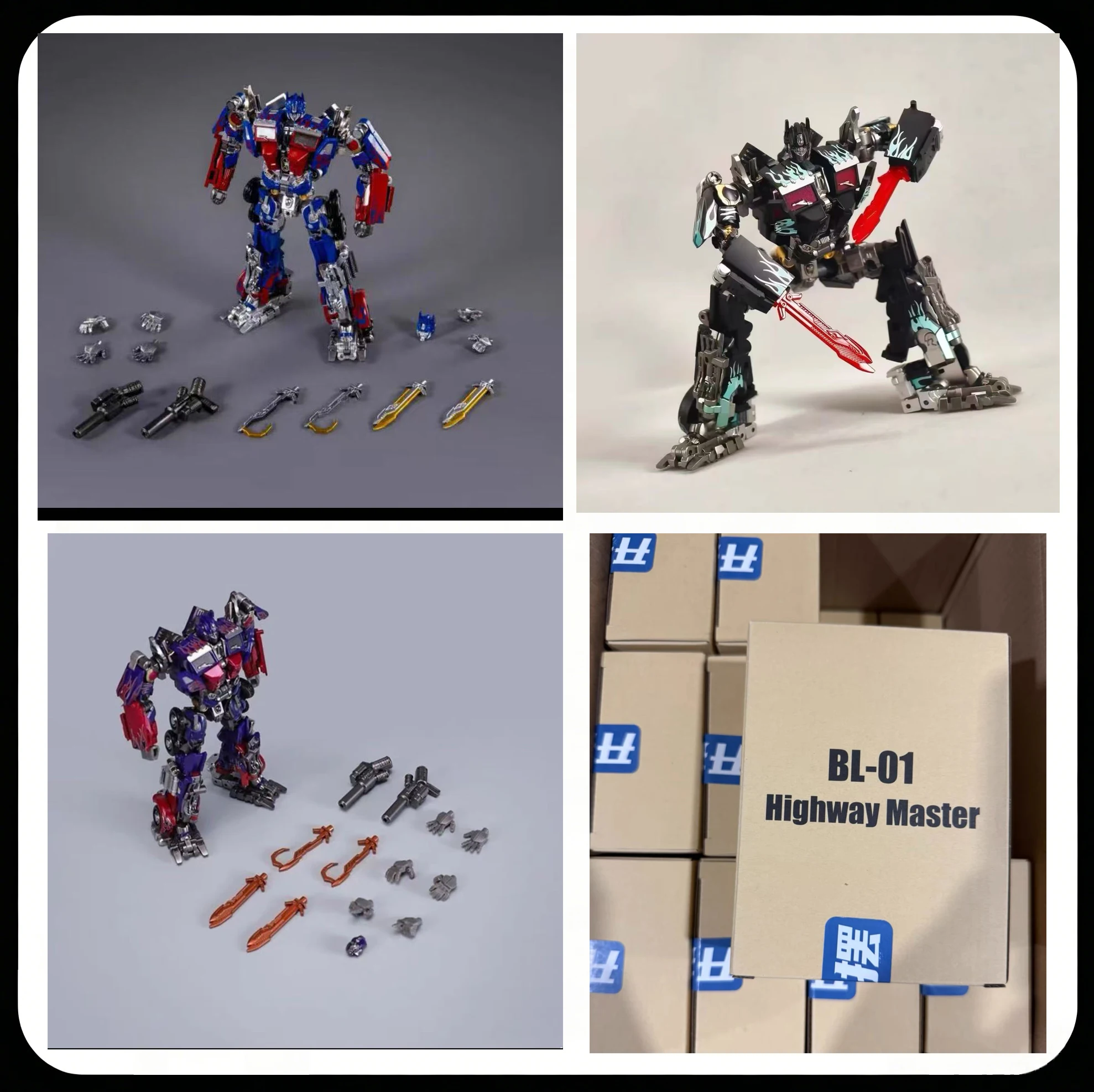JETZT AUF LAGER Transformation Bailan Toys BL-01 BL01 OP Prime kleiner 4-Zoll-12CM-Actionfiguren-Roboter Spielzeug