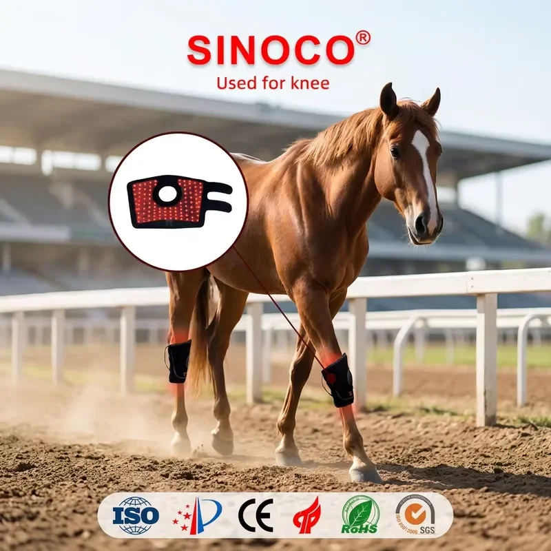 Source Factory 660nm 850nm Horse Knee Wrap Horse Race Treatment Equipment Equestrian Pad Red&Infrared Light Therapy Pet Care