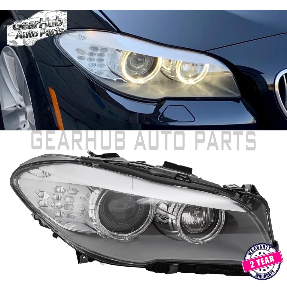 

1pcs Headlights Assembly For 2009-2013 BMW 5 Series F10 HID Headlamp w/LED DRL w/AFS 63117271908 63117271907