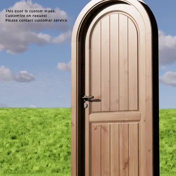 Sumun Milieu Deuren Mediterrane Ronde Boog Even Open Moderne Deuren Gastgezin Acordeon Home Improvement RR50DW