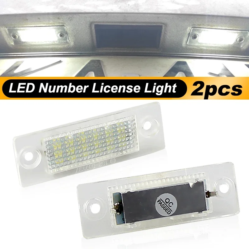 

2pcs LED Number License Plate Light Lamp 3B5998026 for VW Passat B5.5 B6 Caddy MK3 Golf Transporter T5 T6 Touran Jetta Syncro
