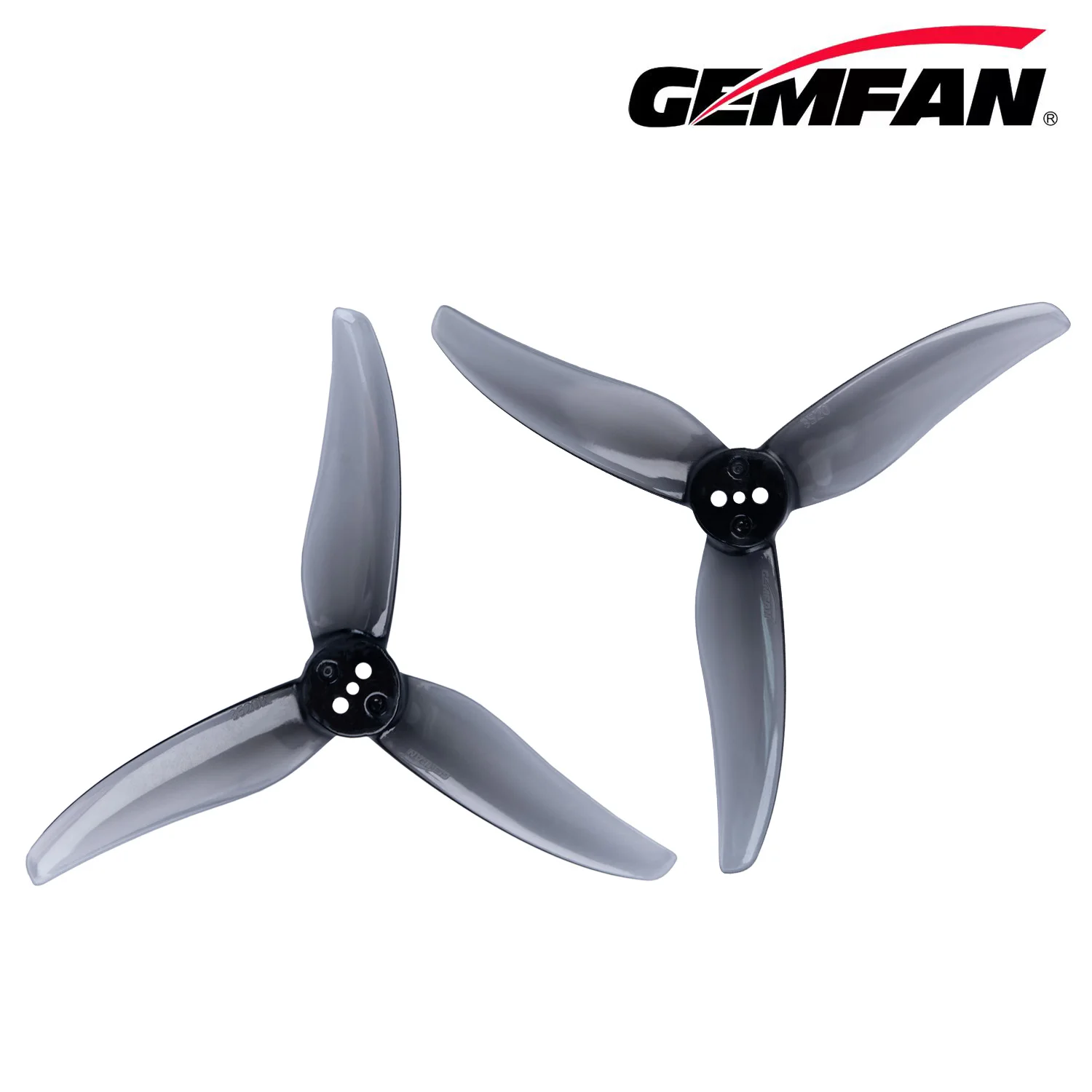 10 أزواج (10CW + 10CCW) Gemfan 3520 3.5X2X3 3-Blade Propeller - 1.5mm T-Mount