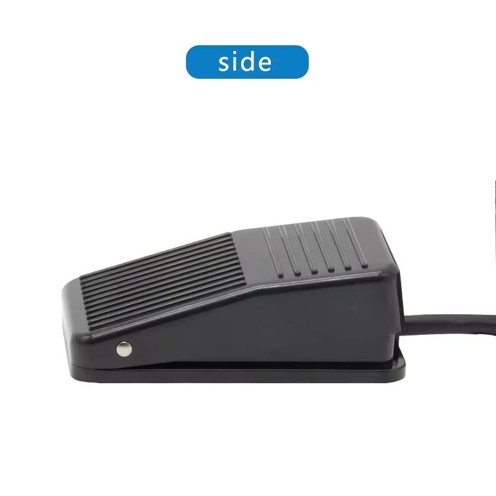 CNTD CFS‑01 Self‑Reset Foot Switch 10A 250V AgCdO Contact Plastic Housing 1M/2M Cable Momentary Pedal for Industrial Equipment