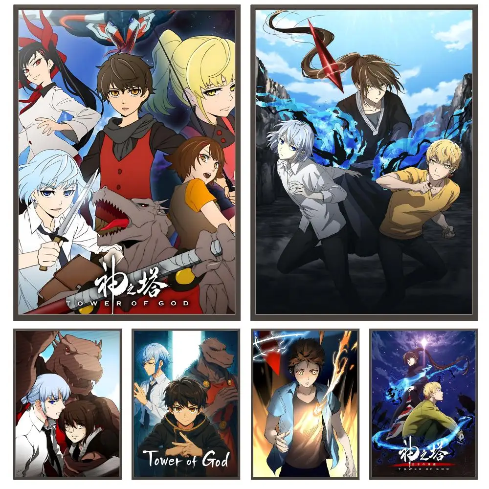 Affiche anime Tower of God, décoration murale polyvalente HD imperméable, auto-adhésive, pour tout espace, cadeau idéal