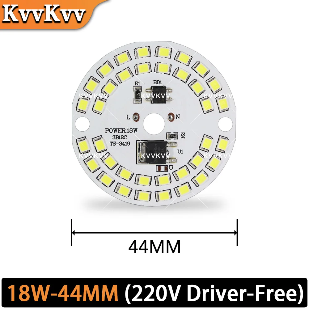 AC220v Led Pcb SMD2835 3 واط 5 واط 7 واط 9 واط 12 واط 15 واط 18 واط المتكاملة Ic سائق Led الخرز الذكية IC SMD مصباح ليد مصدر لتقوم بها بنفسك لمبة LED