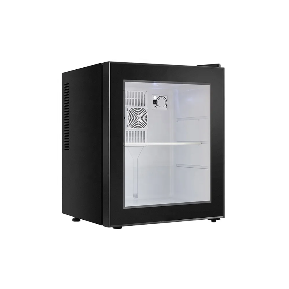 Good Price Noise Free Portable Glass Door Display 30L Small Mini Bar Fridge For Home