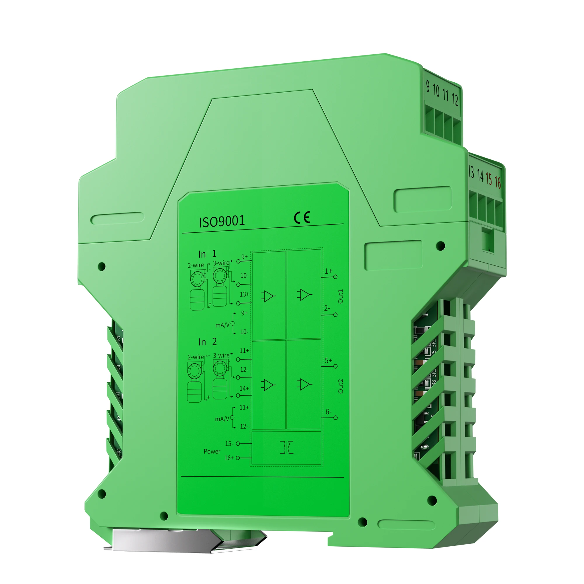 Signal Isolator Converter 4-20mA 0-10V 0-5V 1-5V Analog Signal Isolator 1 In 3 Out 1 In 4 Out DC Signal Transmitter