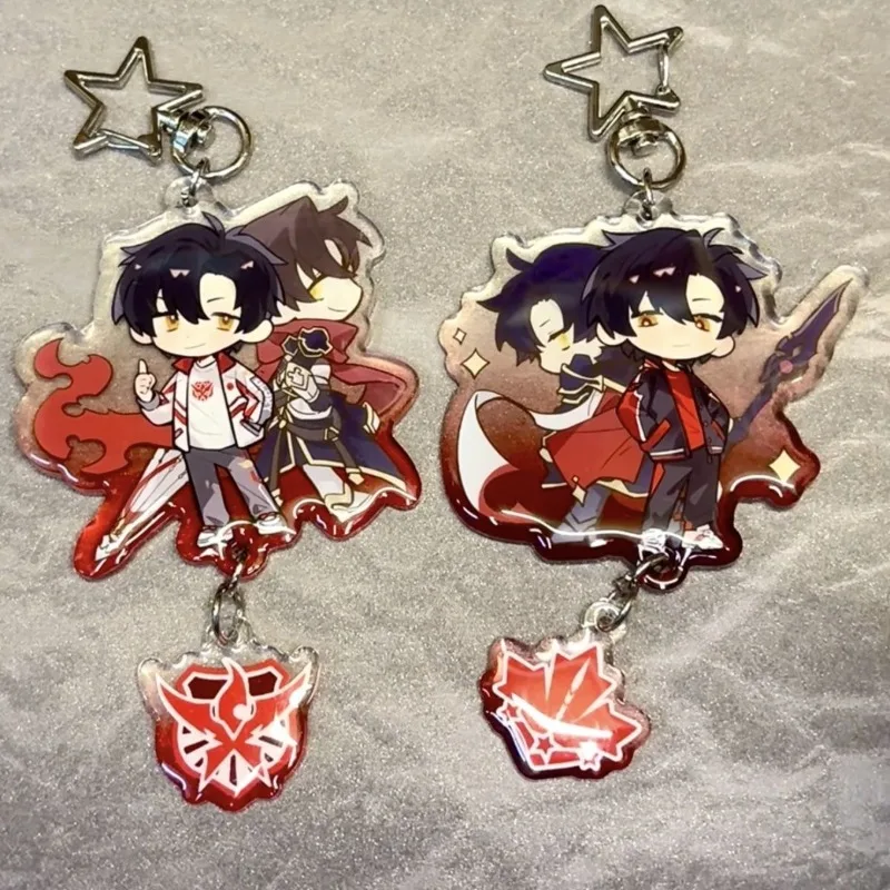The King's Avatar Acrylic Keychain Ye Xiu Figure Pendant Bag Charm Donghua Ornament Cosplay Collectible Fan Gift Accessory Goods