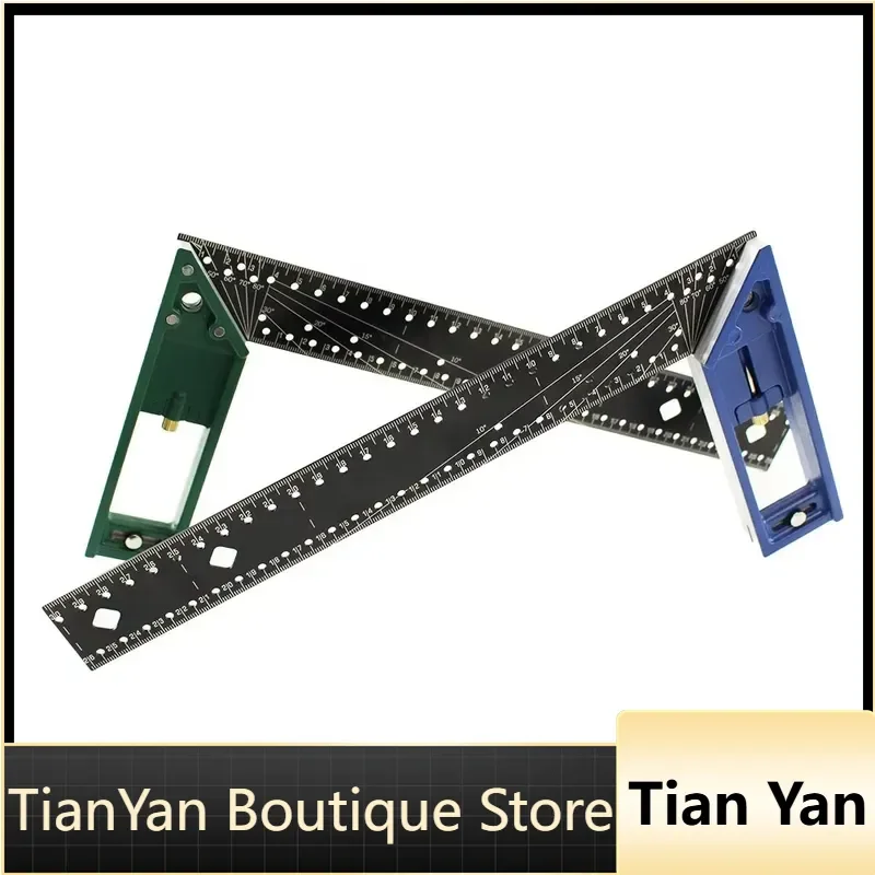 EE1 300mm 90 Degree Precision Measuring Try Square Angle Ruler for Woodworking Metalworking Construction Tools