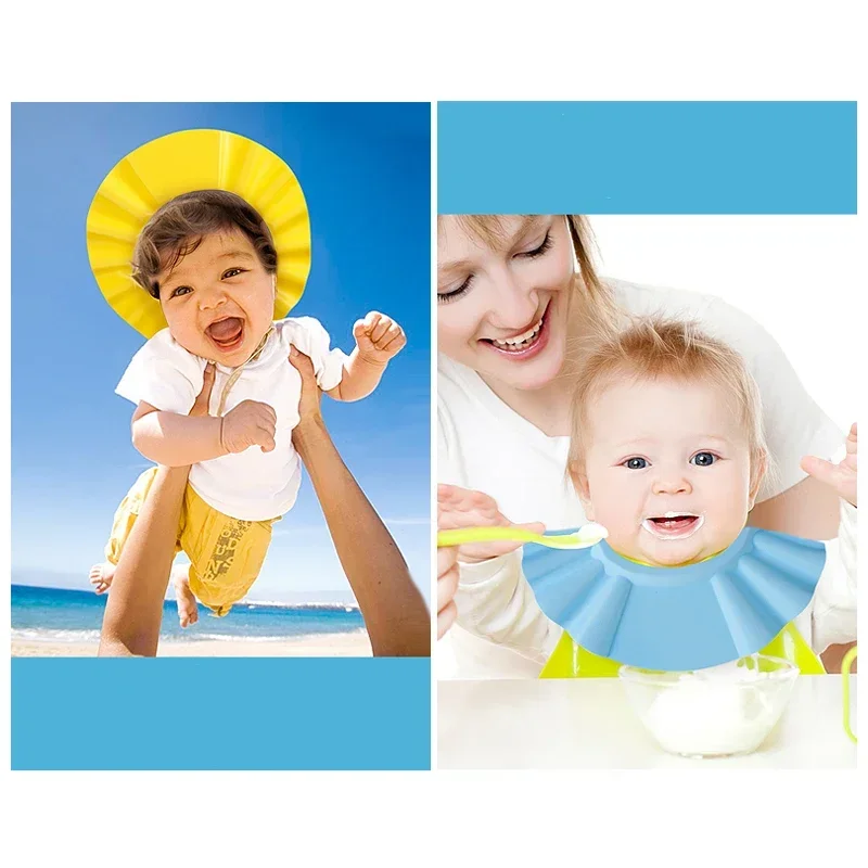 Baby Shower Cap Soft Shampoo Care Cap Baby Bath Protect Cap Adjustable Shower Hat For Newborn Toddlers Infant Baby care