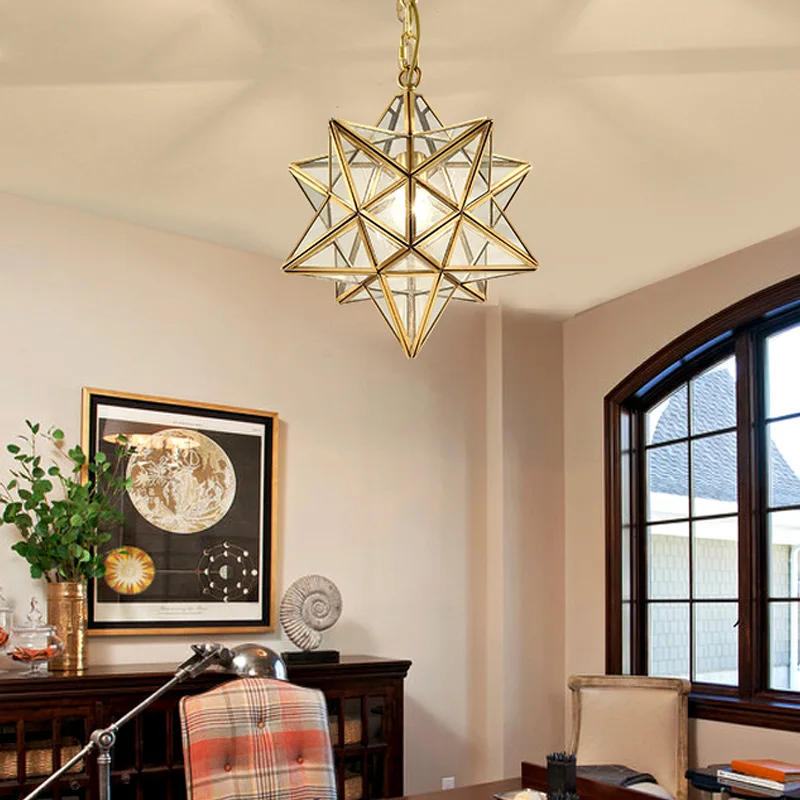 

American creative personalized star lamp household simple corridor entrance balcony lamp
