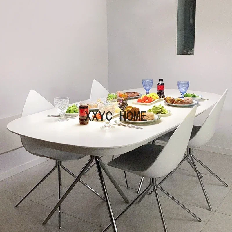 Выдвижные высококачественные выдвижные обеденные столы и стулья из цельного дерева, набор многофункциональных домашних обеденных столов для небольшой квартиры