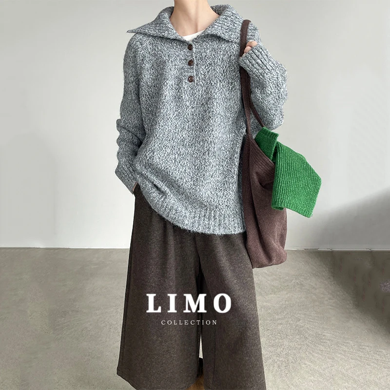 

LIMO осенне-зимний модный женский вязаный свитер с цветными блоками, шерстяной полиэстер, уютный пуловер, повседневная уличная одежда