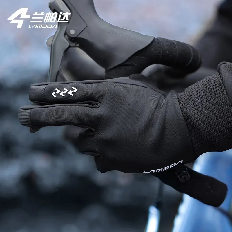 Lameda Men's Cycling Gloves Keep Warm Gloves Shockproof Motorcycle Gloves Windproof Bicycle Accessories For Bicycle