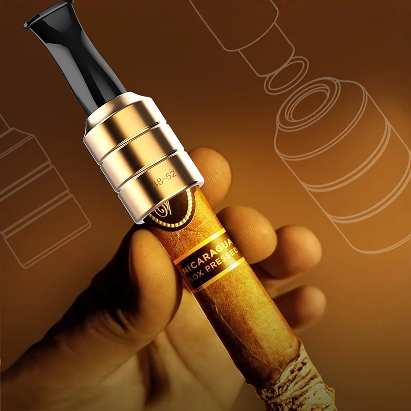 ที่กรองปลายบุหรี่ซิการ์แบบโลหะ อลูมิเนียม