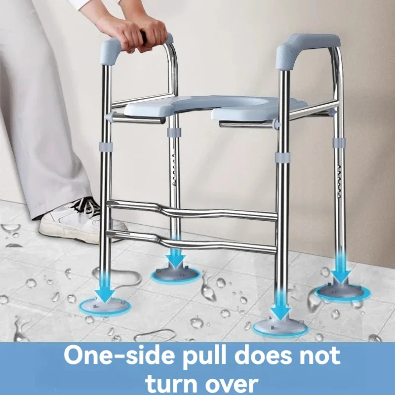 Toilet raiser, toilet seat raiser, armrest shelf, elderly household toilet chair raiser, mobile bath chair and stool