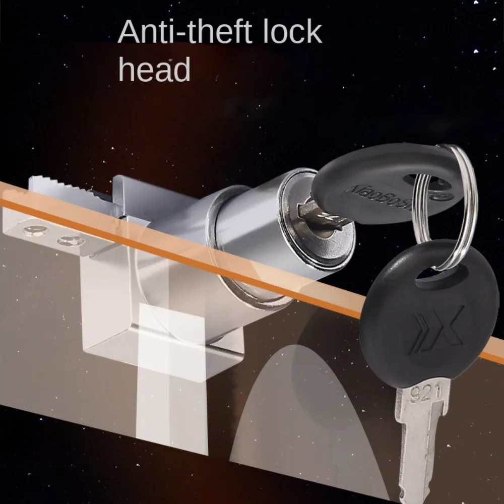 New Zinc Alloy Glass Door Lock Furniture Hardware Display Case Lock Security No punching Slide Door Lock Glass Cabinet