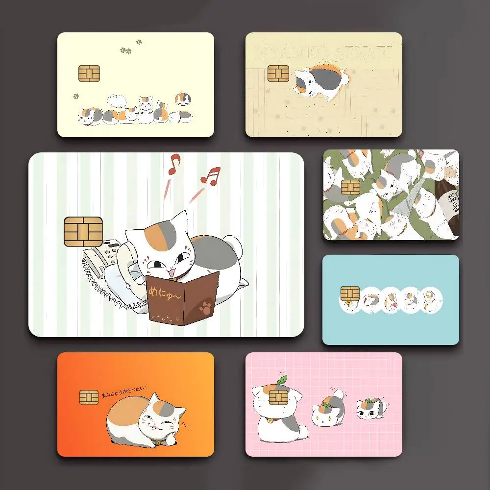 Natsumes Book Nyanko Sensei Game Film Cover Sticker Case for Small Chip Credit Debit Card Front Side