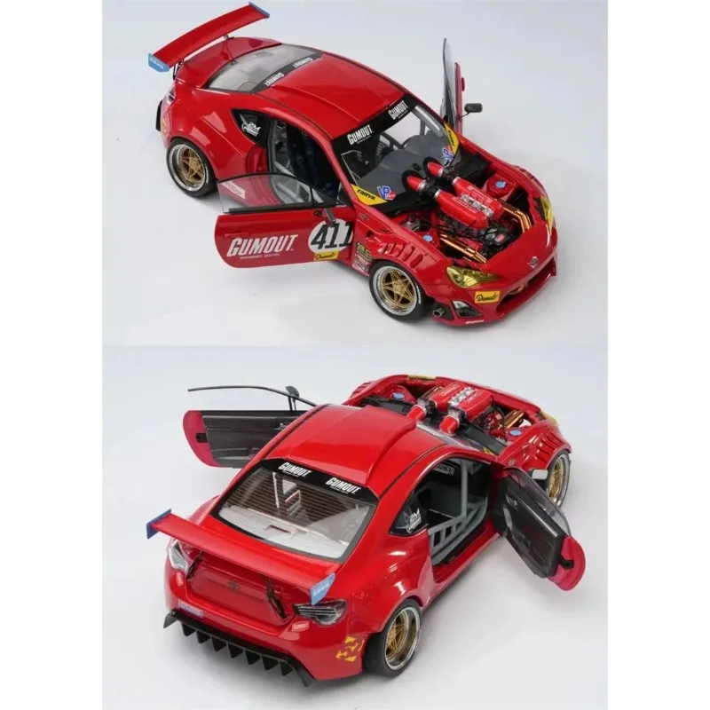 JDM 1:18 GT4586 motor completo de aleación de edición limitada, modelo de coche de simulación de motor totalmente independiente, juguete para niños, coleccionable para adultos.