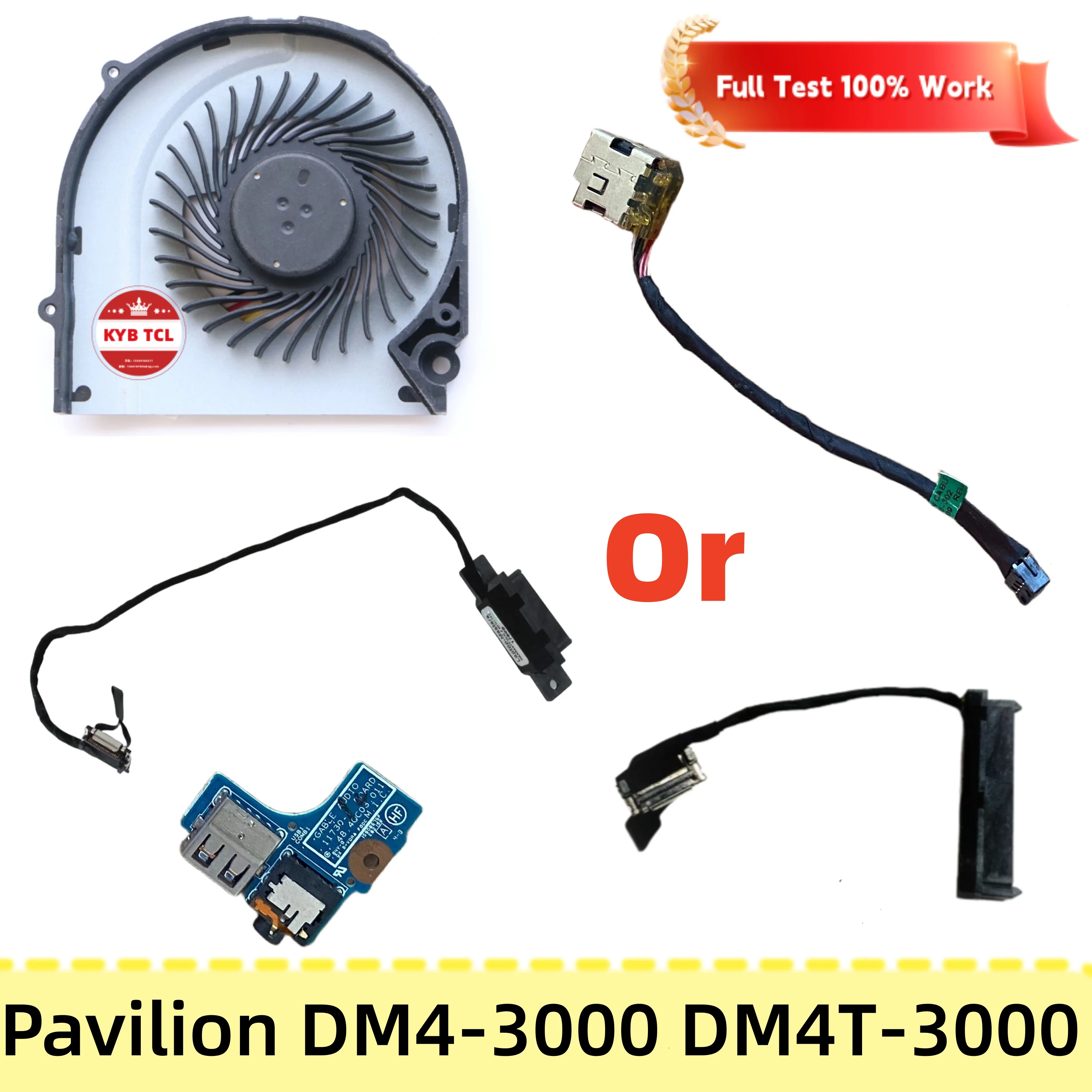 661680-302 11730-1 669935-001 50.4QC02.001 50.4QC01.001 Cable de alimentación FAN DC IN, placa de audio USB, cable para unidad óptica ODD DVD, cable SATA para disco duro HDD para HP Pavilion DM4-3000 DM4 DM4T DM4T-3000
