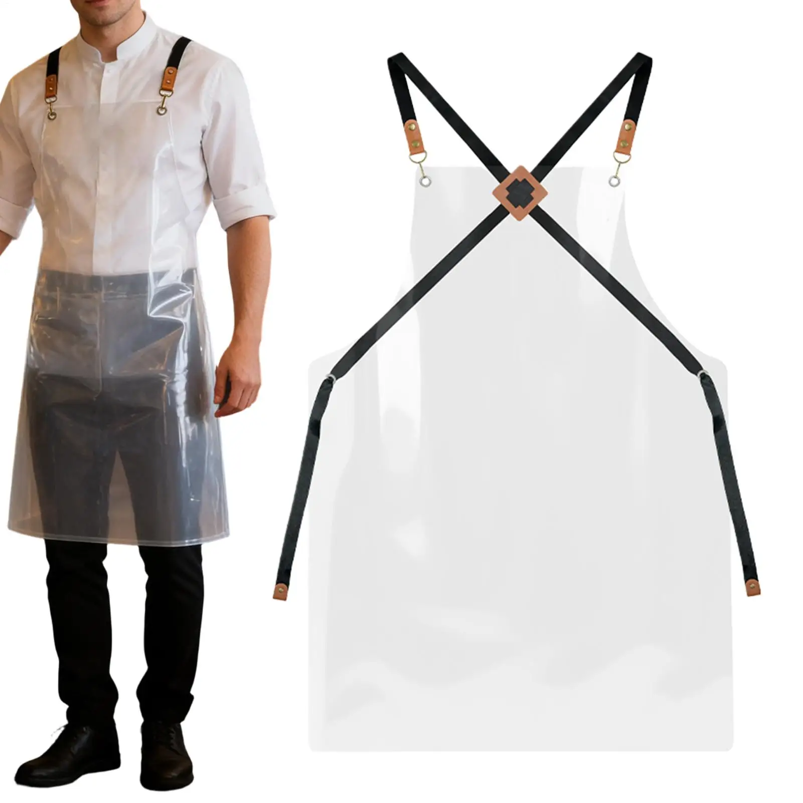 

Водонепроницаемый фартук, маслостойкий фартук из ПВХ, дышащий, удобный, складной, мягкий фартук для мытья посуды, износостойкий фартук для выпечки и работы.