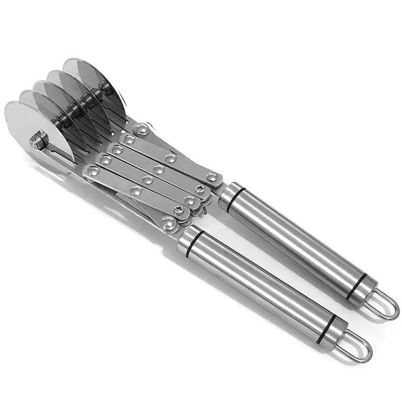 

ABVC Stainless Steel For Baking Tool- Pastry Wheel Cutter With Multiple Wheels For Pastries Pizza Pasta Dough