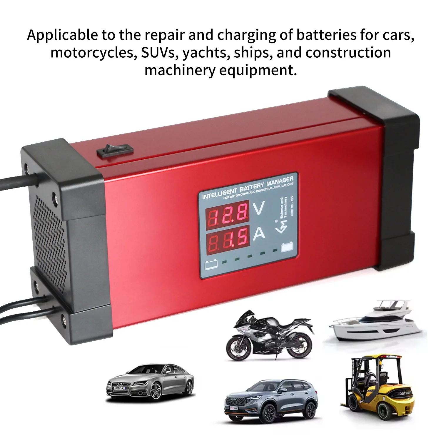 12V high power universal automatic intelligent battery charger