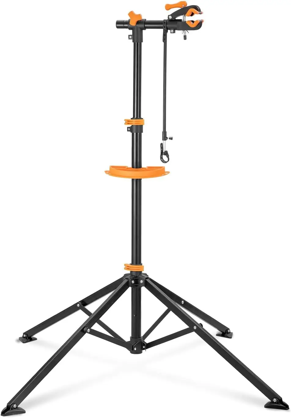 

Bike Repair Stand Max 66lbs Foldable Workstand with Magnetic Tool Tray 360 Rotatable Head for 20-29 inch Mountain Road Bikes