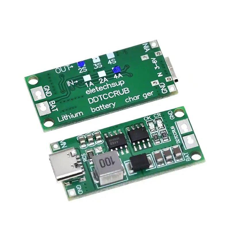 Multi-Cell 2S 3S 4S Type-C To 8.4V 12.6V 16.8V Step-Up Boost LiPo Polymer Li-Ion Charger 7.4V 11.1V 14.8V 18650 Lithium Battery