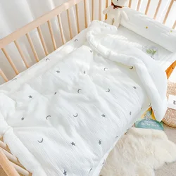 Baby Blanket & Swaddling Newborn Thermal Soft Fleece Blanket Solid Bedding Set Cotton Quilt