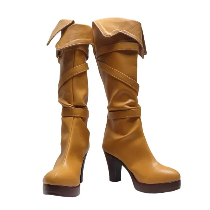 Cirilla Fiona Elen Riannon 코스프레 Ciri 하이힐 코스프레 신발 여성 할로윈 코스프레 소품 맞춤 제작 부츠