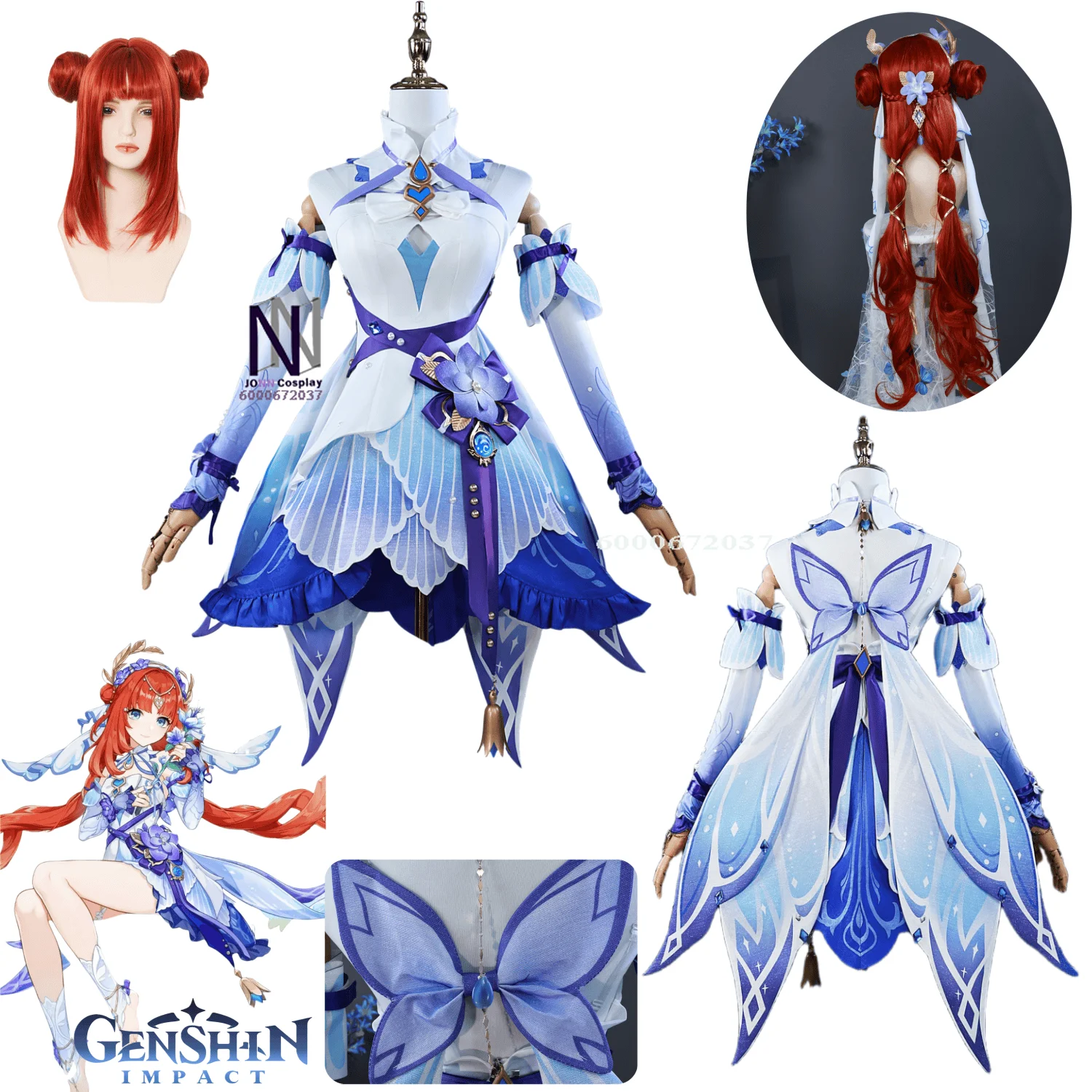 

Hot Game Genshin Impact Cosplay Costume Nilou Role Playing Flower of Paradise Lost Dress for Women Anime Comic Con Party Suits