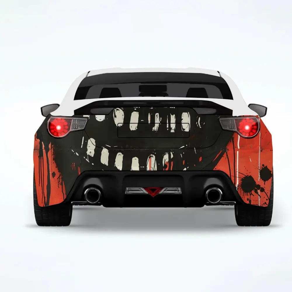 

Автомобильная наклейка Dark Twin Faces, виниловая наклейка на заднюю часть автомобиля, водонепроницаемые самоклеящиеся виниловые наклейки для хвоста и бампера автомобиля, декор