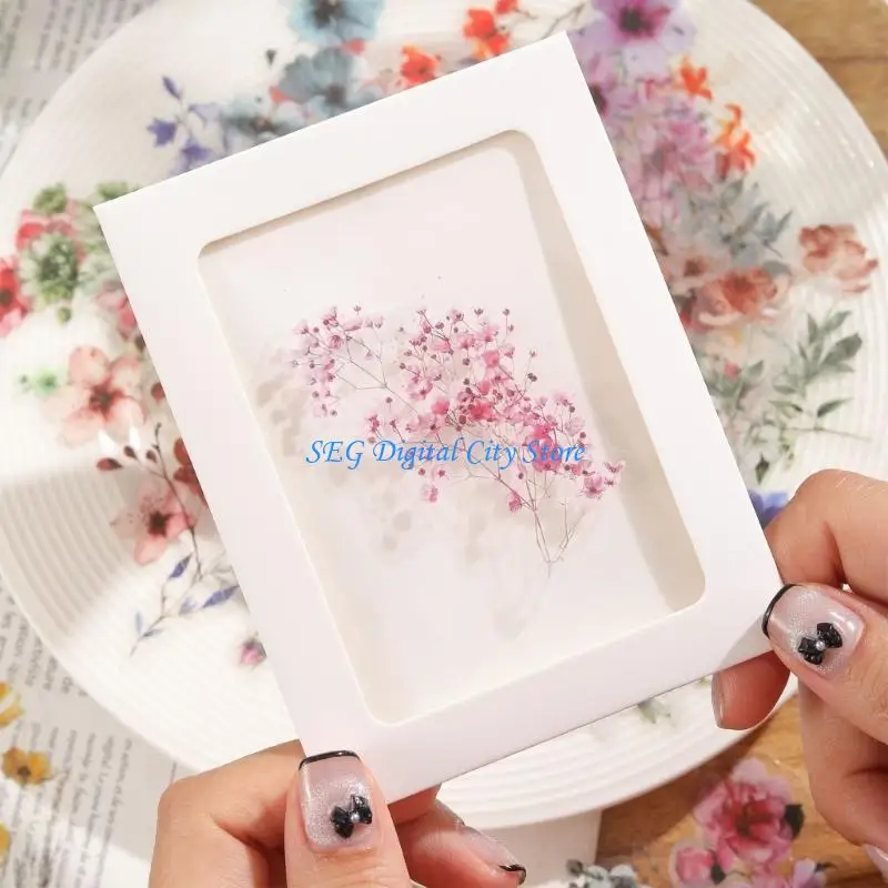 U75B 50Counts Flower Sticker for Scrapbooking Laptop Journal Phone Covers Album