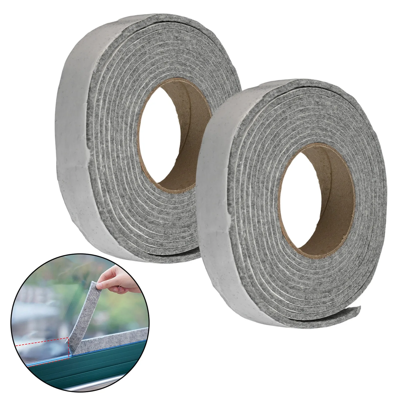 Water Absorption Felt Anti-condensation Strip 32.8 Feet Per Roll Customizable Length Customizable Window Felt Strip