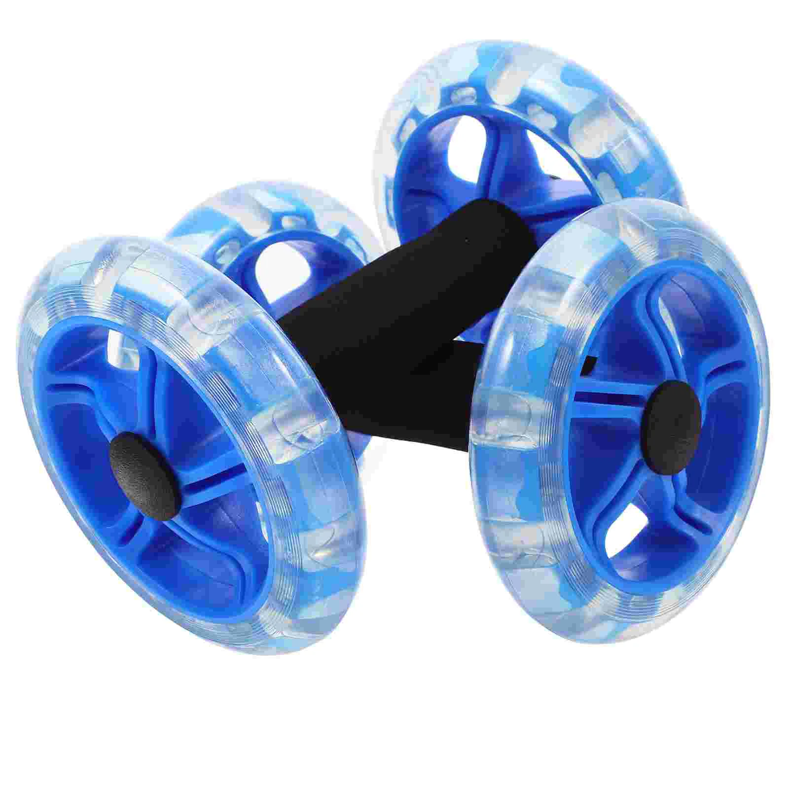 

Twin-Wheel Tummy Strengthening Fitness Tummy Shaping Wheel for Man Woman (Blue) Fitness Wheel Fitness Device