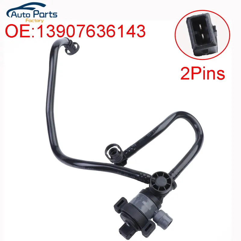 

New Fuel Tank Breather Valve With Pipe Black Plastic For BMW X1 3 Series F30 E84 E89 F07N 13907636143 7636143